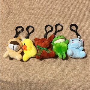 Plush Animal Keychain Collection